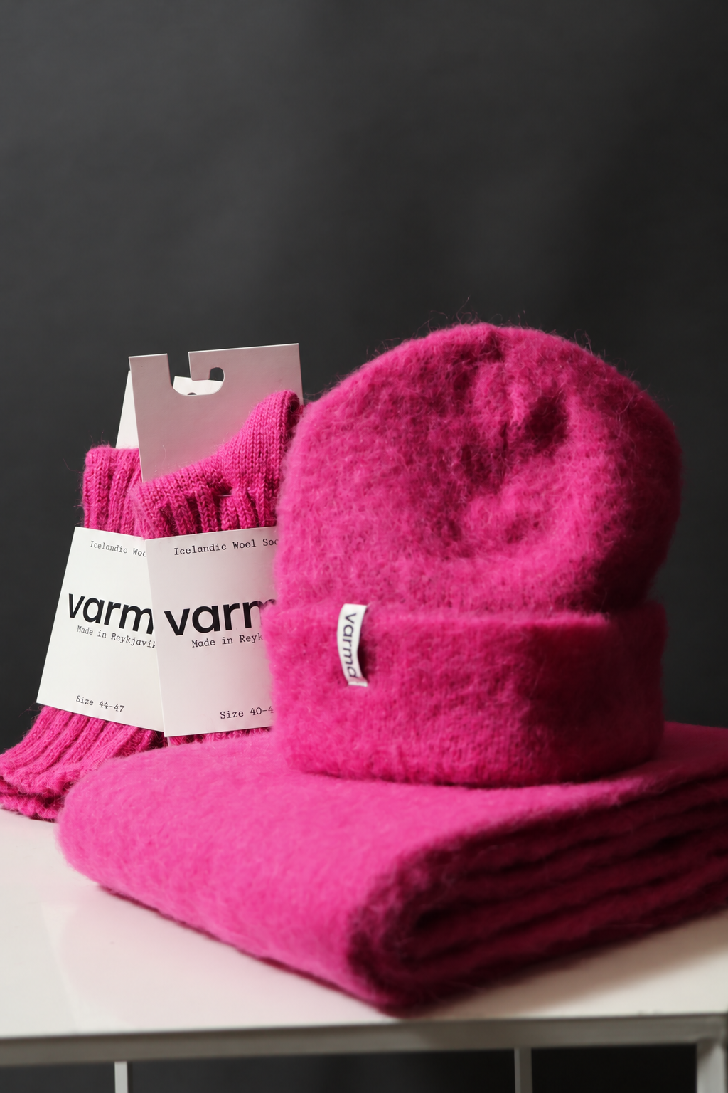 Varma Pink Icelandic Woll Socks Pink October Line
