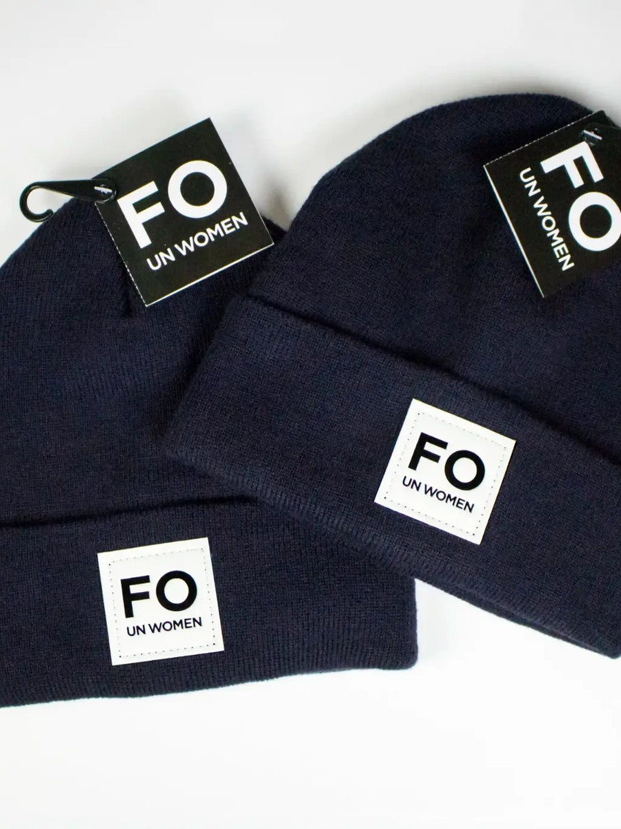 UN Women × Varma — custom branded wool hats for global campaign